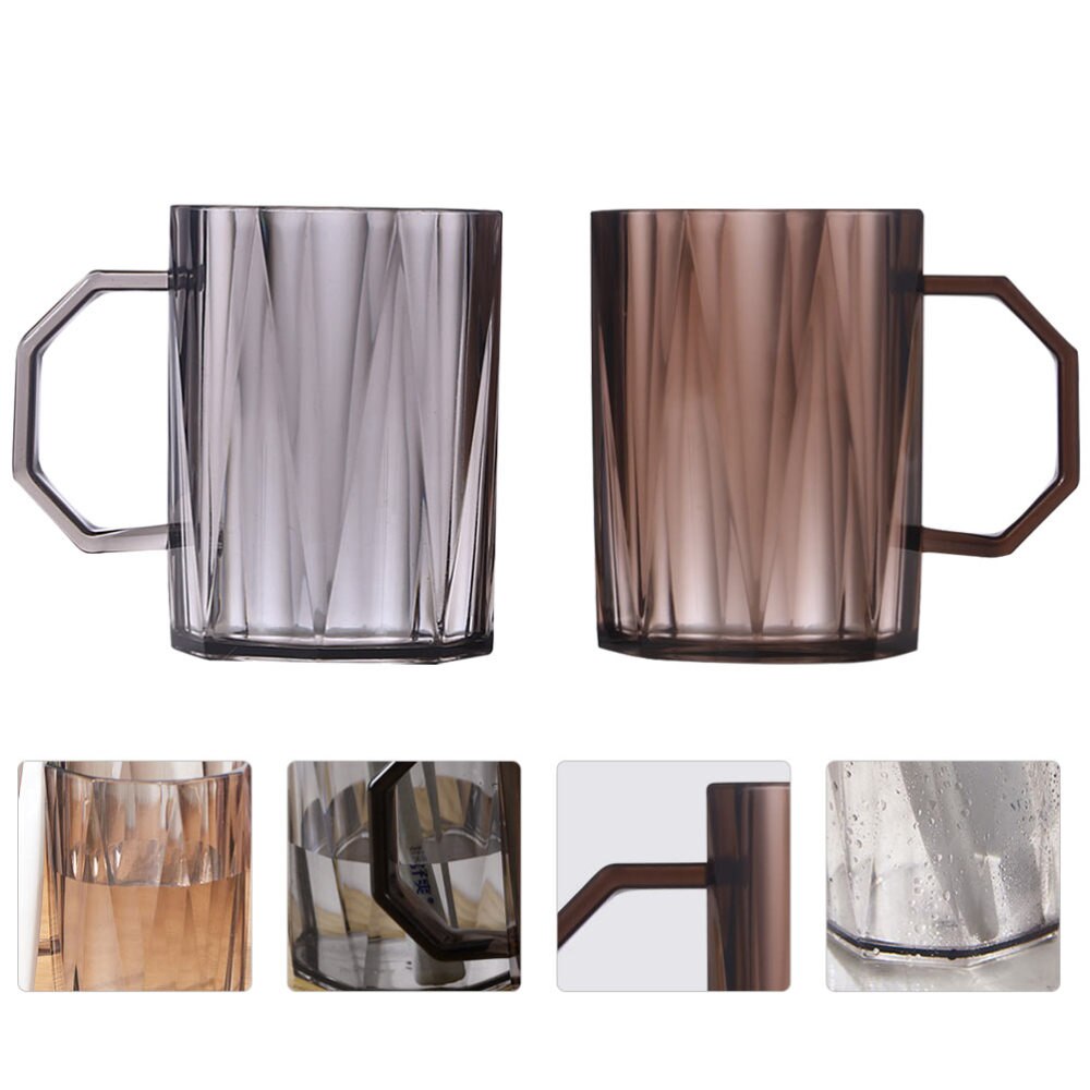 2Pcs Simple Toothbrush Cup Washing Cup Toothbrush Cup Set for Home