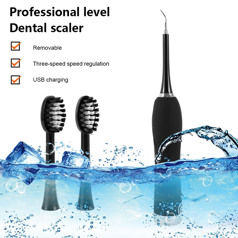 Husholdning tandsten fjerner elektrisk oral irrigator tandsten fjerner tandsten ultralydsblegning usb genopladning tandrenser