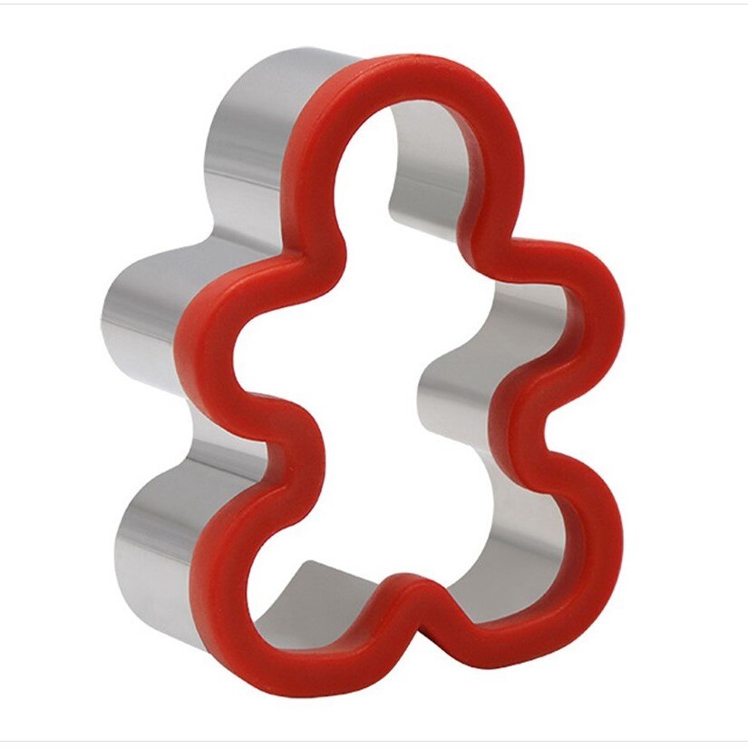 1PCS Random color Stainless Steel Sandwich Cutter Moulds Safe Cartoon Cookie Cutter Fruit Cutter Shape DIY Baking Kitchen Tools: Doll Random color