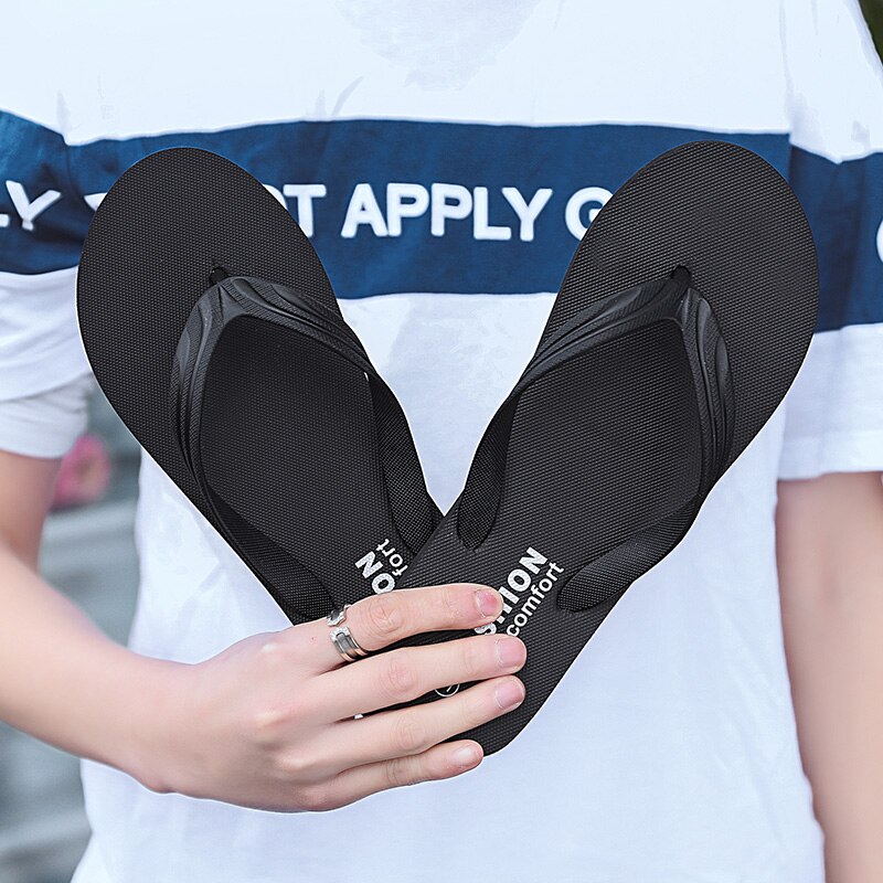 JIEMIAO Summer Sandals Men Slippers Home Shoes Casual Female Slides Flip Flop for Size Flat Outdoor