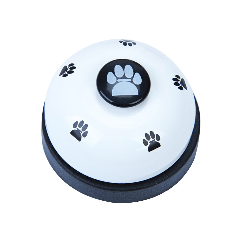 1Pc Pet Call Bell Hond Speelgoed Iq Training Hond Kat Voeden Ringer Educatief Speelgoed Huisdieren Speelgoed Interactieve Bell Eten voedsel Feeder: white