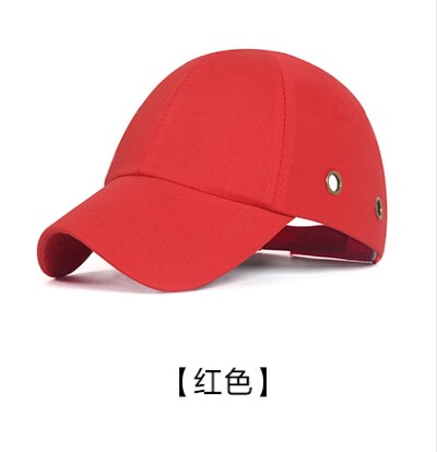 ABS Inner Shell Safety Helmet Bump cap Anti-collision Protective Head Baseball Hat Style Breathable Work Construction Site: red