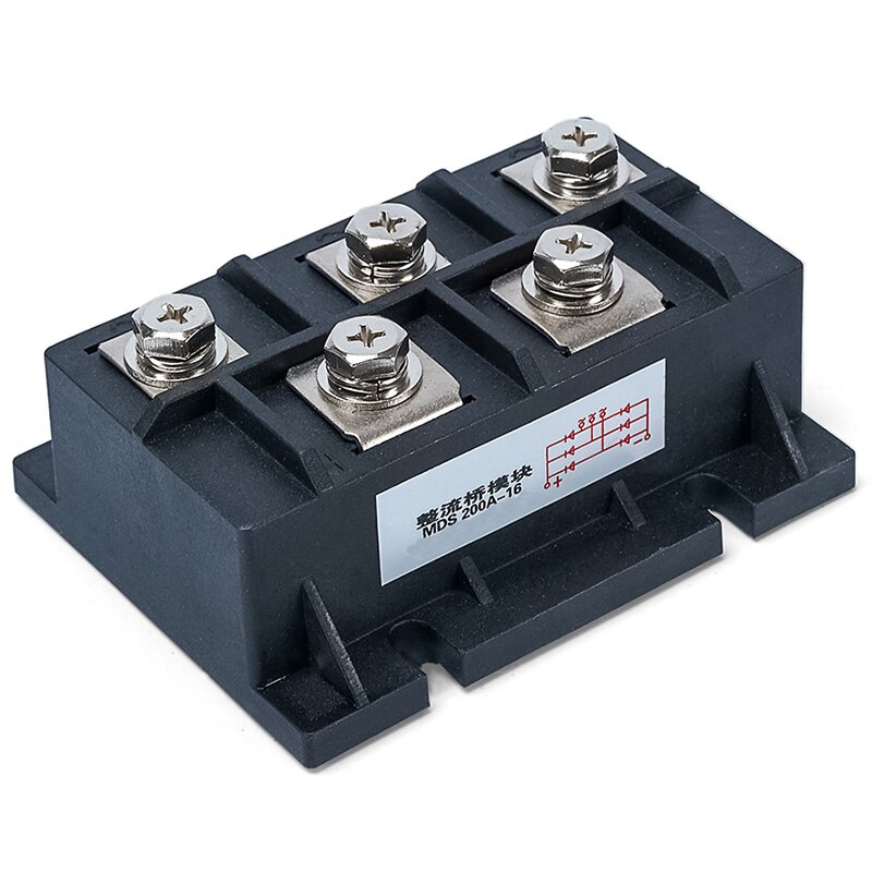 Mds200A Ampere 1600V Volt Drei Phase Generator Gleichrichter Modul schnell Erholung Diode Gleichrichter Brücke Bausatz Für Generator Mds 200A-