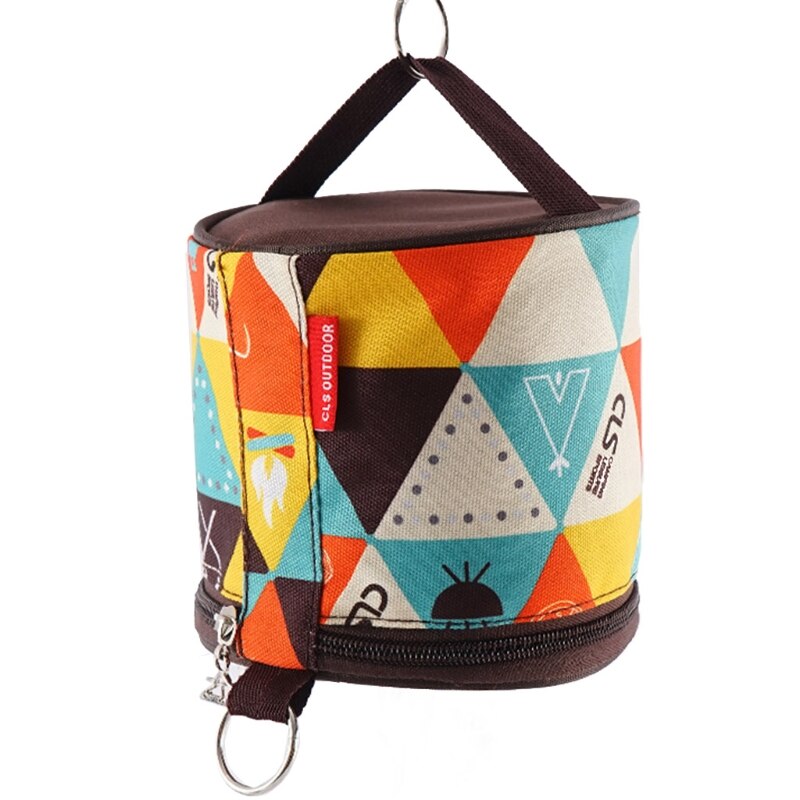 Outdoor Camping National Style Folding Toilet Paper Tissue Case Holder Portable Travel Napkin Storage Bag Durable Box: C