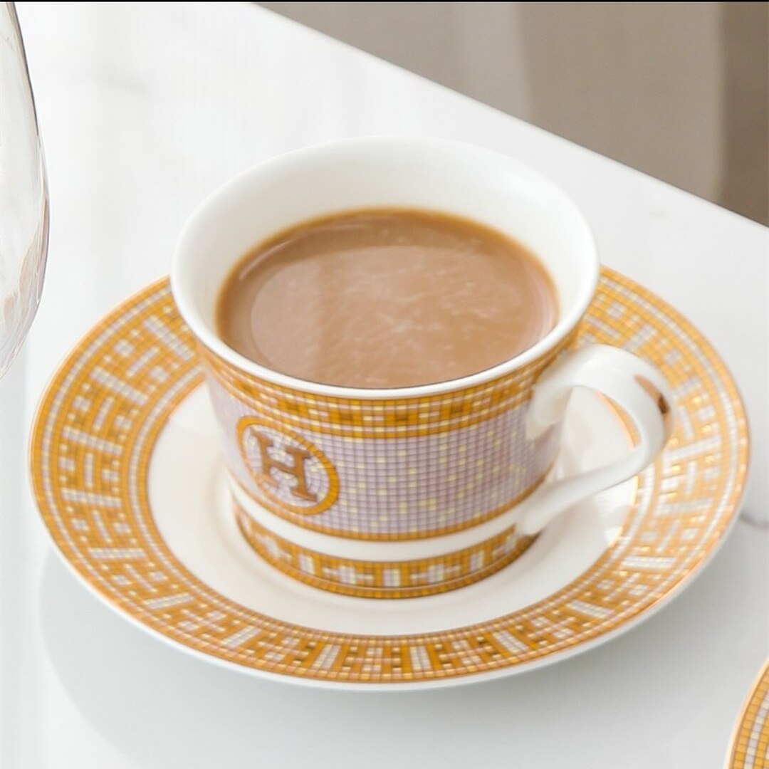 Dinner plates Tableware Ceramic Bone China Dinner Set Porcelain Dinnerware Serving Dish Dessert Home Decorative: D 1CUP1DISH