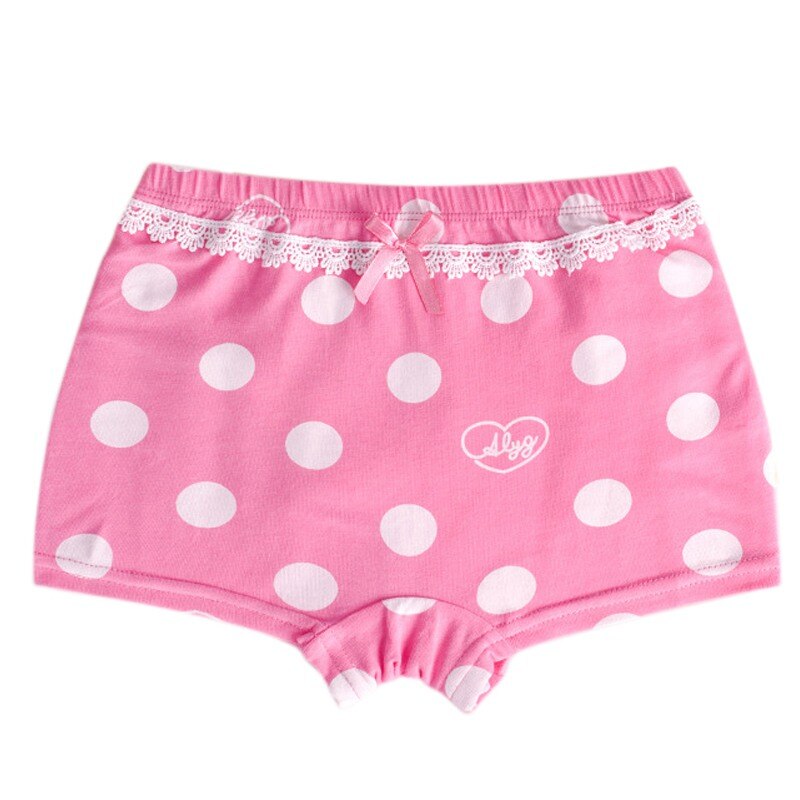 Meisjes Ondergoed Kinderen 2Pcs Solid Katoen Cartoon Print Slipje Boxer Briefs Shorts Peuter Kids Bottoms: rose red / XXL