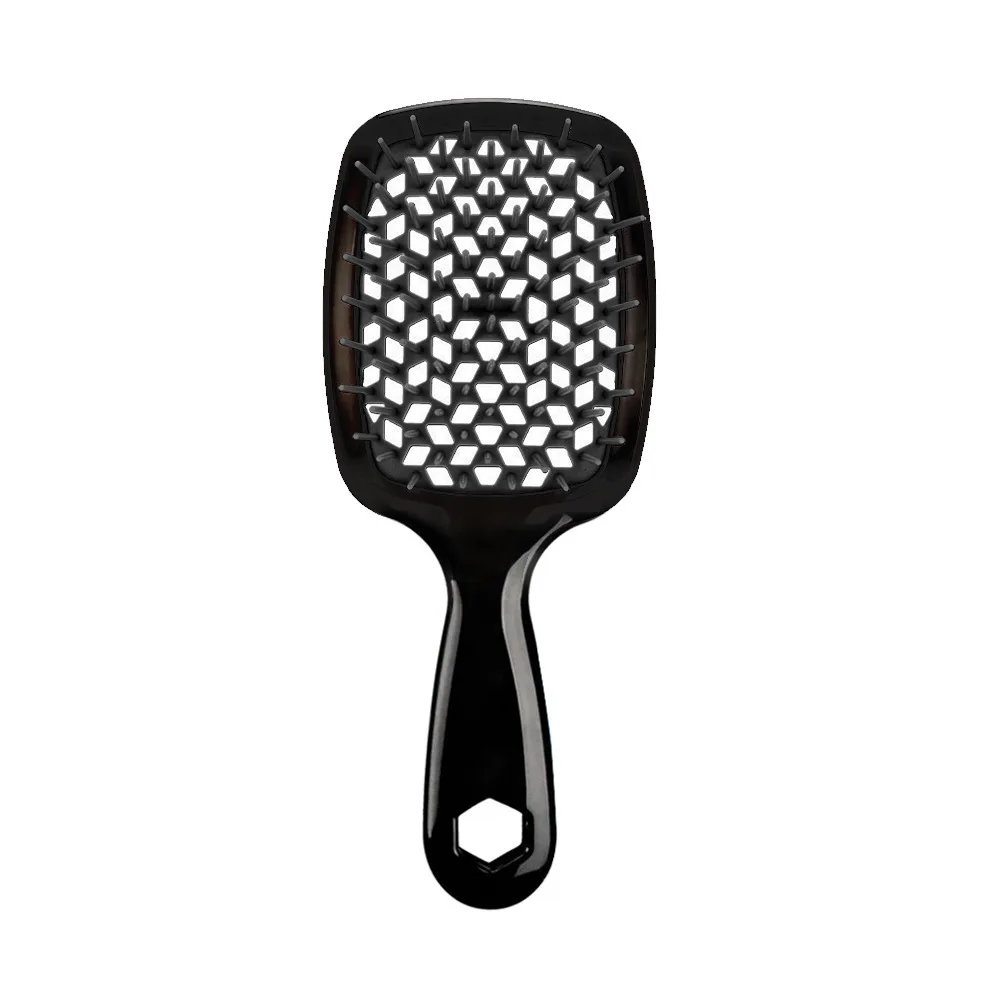 Peigne de Massage du cuir chevelu ajouré, brosse de Massage pour shampoing, pour bain, lavage des cheveux, flacon pulvérisateur, outils de Salon de coiffure, 1/2 pièces: green