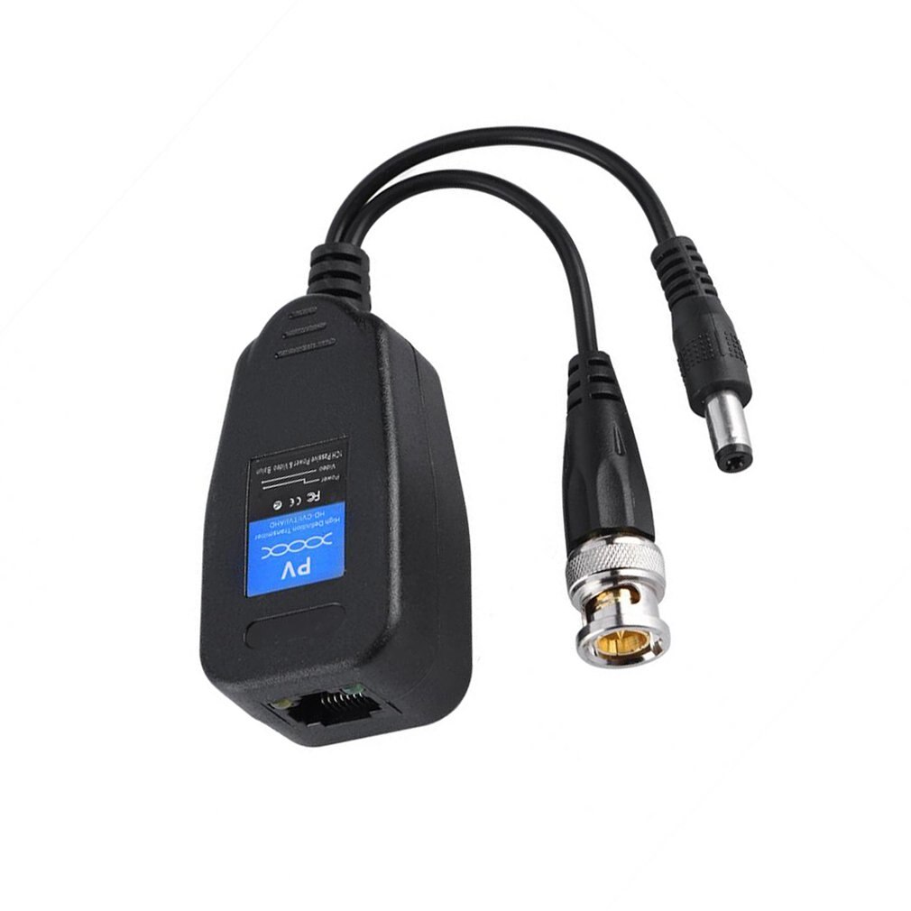 5 Pairs CCTV Coax BNC Video Power Balun Transceiver to CAT5e 6 RJ45 Connector HJ55