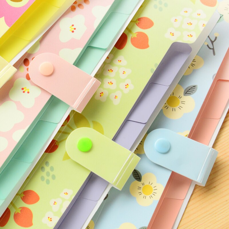 1pc Brand Waterproof Book A4 Paper File Folder Bag Accordion Style Document Rectangle Office Home School Color Random