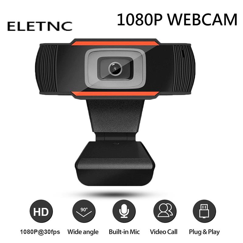 Webcam 1080P pełny HD USB kamera internetowa erę wraz z mikrofon USB wtyczka oraz bawić się połączenia wideo kamera internetowa dla komputer stancjonarny stacjonarny transmisji