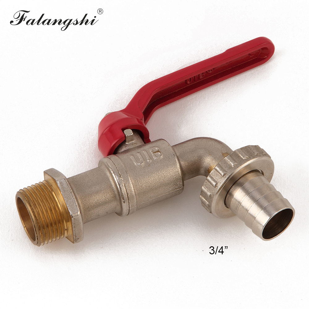 G1/2, G3/4 Bibcock Messing Kraan Outdoor Tuin Kranen Wc Mop Kraan WB8505