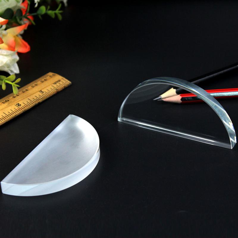 1 Set 6Pcs Optical Lens Kit Physics Teaching Optical Equipment (Transparent)