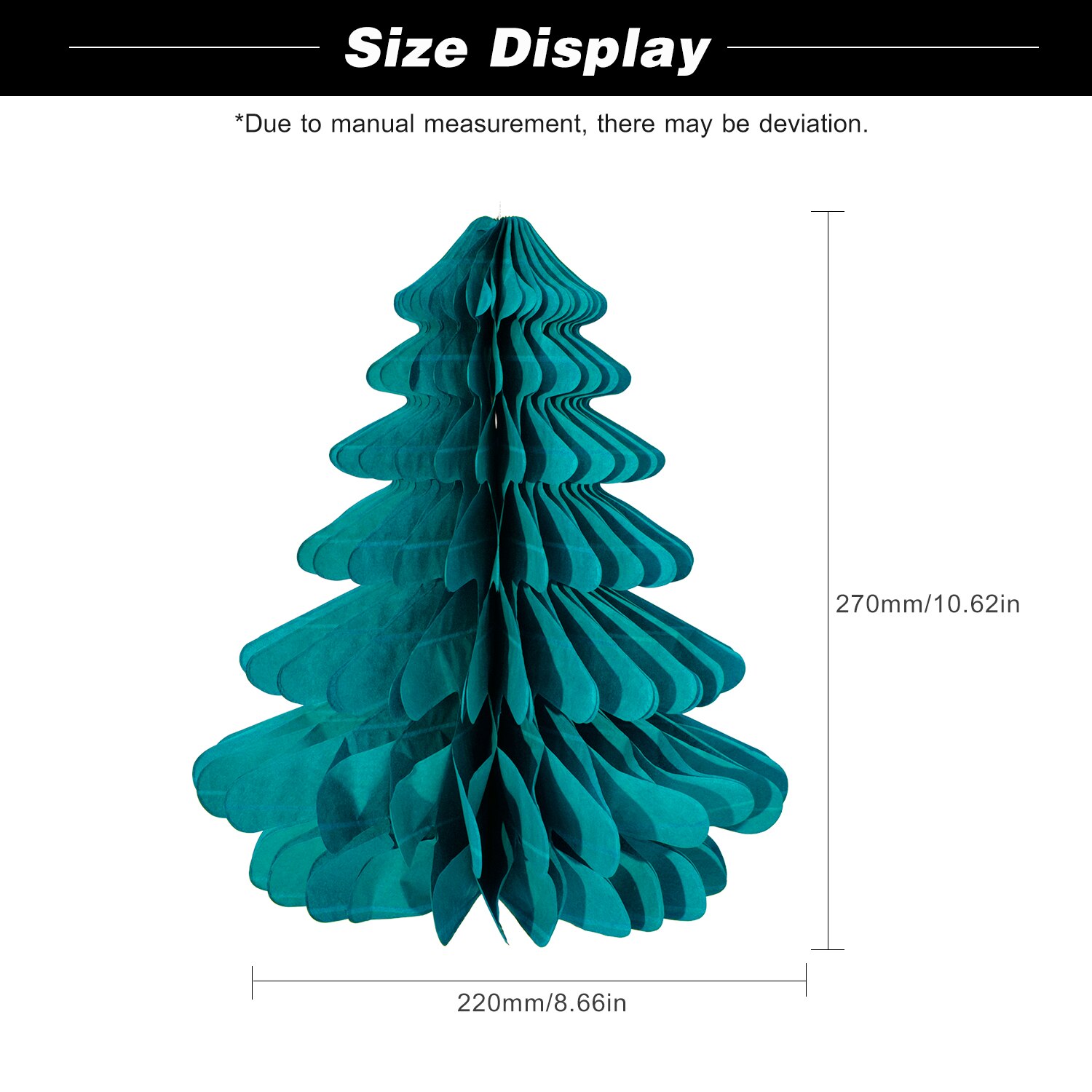 Christmas Ornament Artificial Paper Christmas Trees Hanging Decoration with Hanging Loop Decor for Home Christmas: Default Title