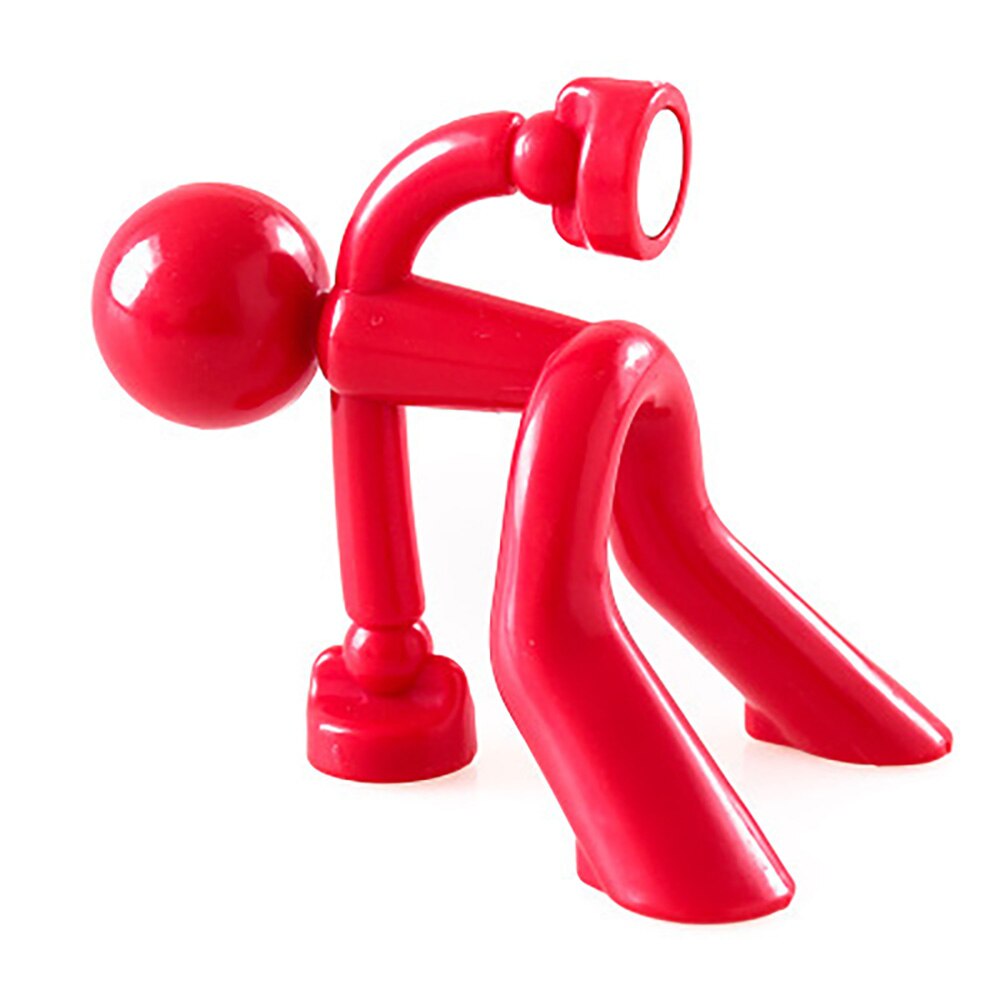 Wall-Klimmen Schurk Haak Sterke Magneet Voor In De Deur Opknoping Sleutelhanger Sterke Magnetische Koelkast Key Hold: Rood