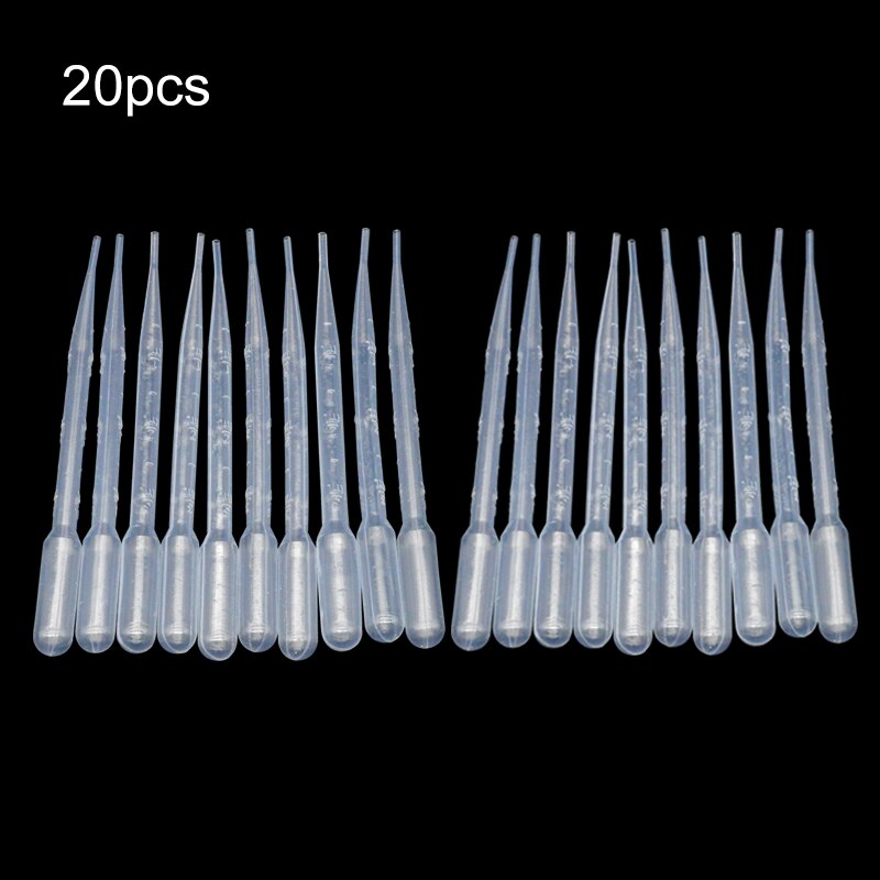 Lot de 10 ou 20 pièces de 3ml, outils compte-gouttes pour ferme de fourmis, accessoires d&#39;alimentation, alimentation en eau, fourmilière pour animaux de compagnie, atelier d&#39;aquarium: 20pcs