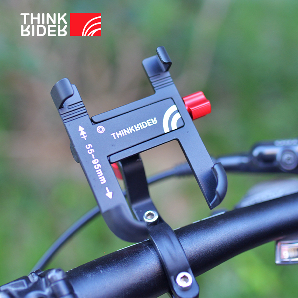 ThinkRider vtt support de téléphone support de téléphone portable de vélo 360 rotatif en aluminium réglable vélo antidérapant support de cyclisme