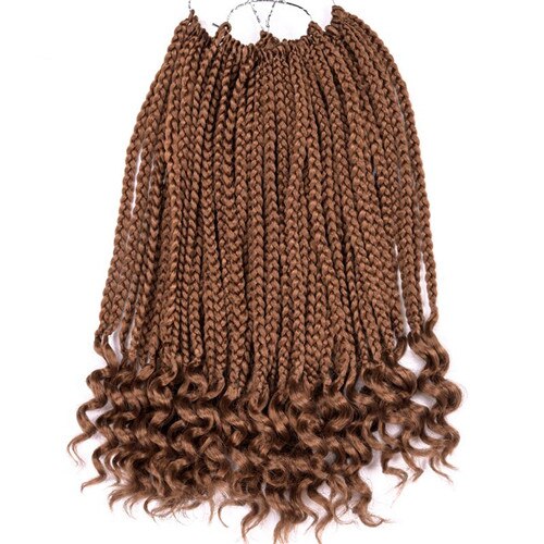 Silike 12&quot; 24 strands Loose End Box Braids High Temperature Fiber Synthetic Crotchet Braid Hair Extensions For Black Women: #27 / 6Pcs/Lot