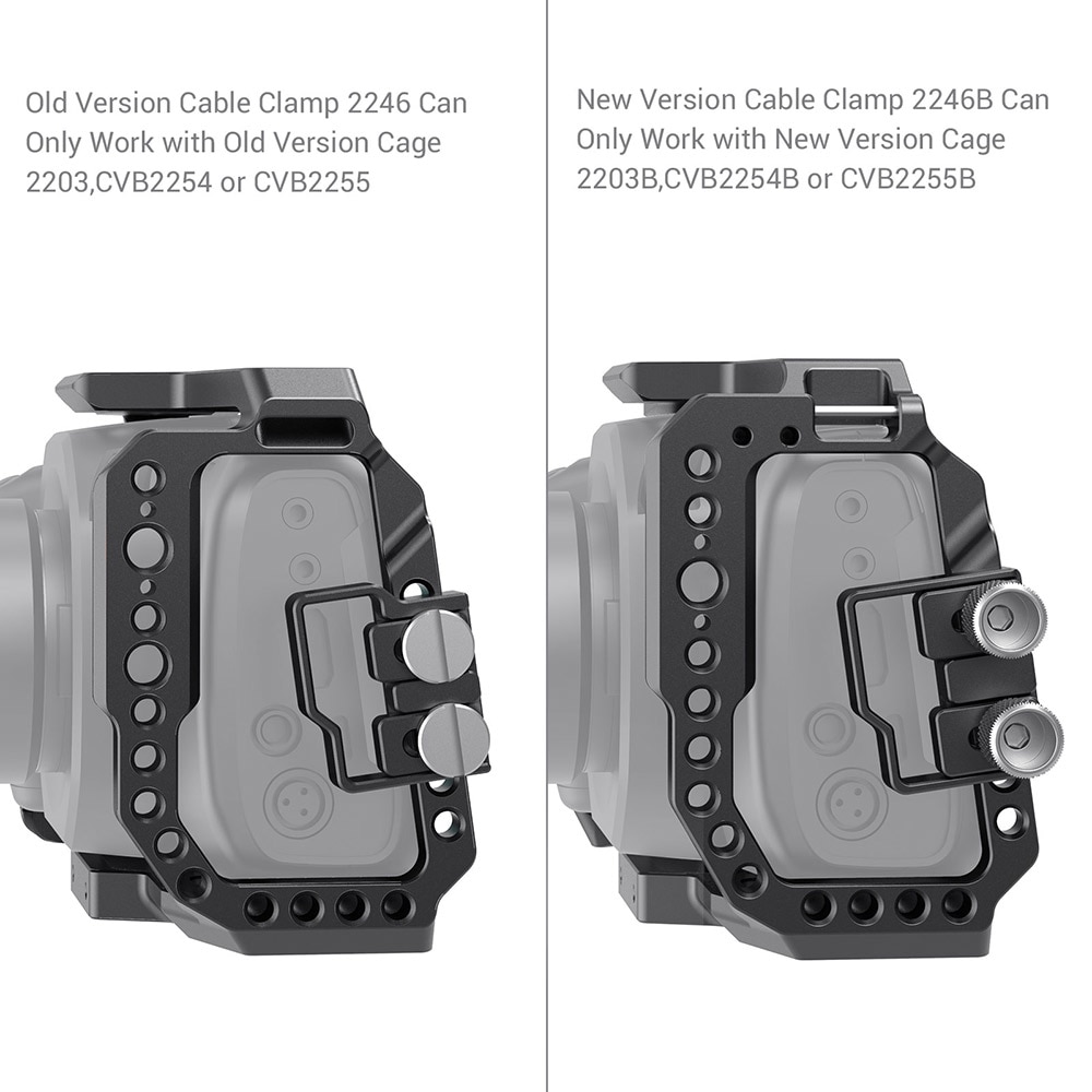 SmallRig HDMI & USB-C Cable Clamp for BMPCC 4K / 6K For Smallrig BMPCC 4K / 6K Camera Cage 2246B