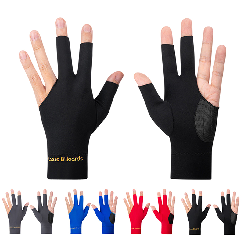 1 Pc Biljart Handschoenen Open Vinger Handschoenen Antislip 3 Vinger Snooker Handschoen Ademend Biljart Sport Accessoires