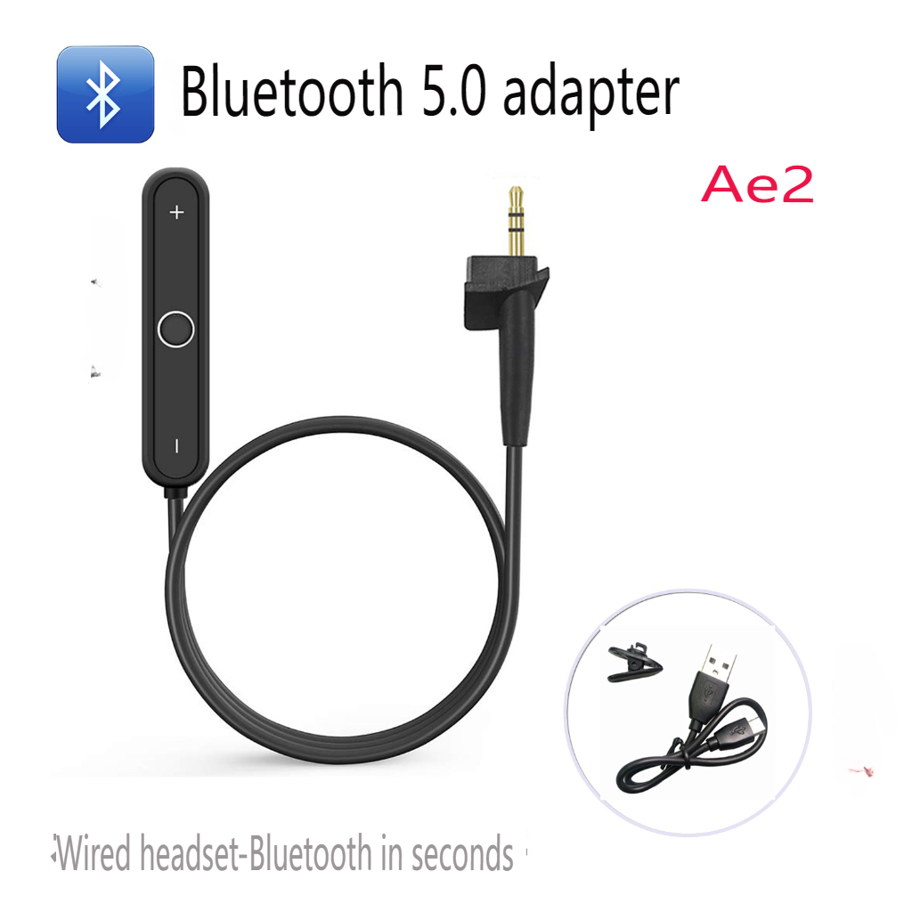 Écouteurs stéréo Bluetooth 5.0, adaptés au casque BOSE OE2, câble Bluetooth QC15 pour QC25 pour QC35 pour AE2 pour QC3 pour 700: green
