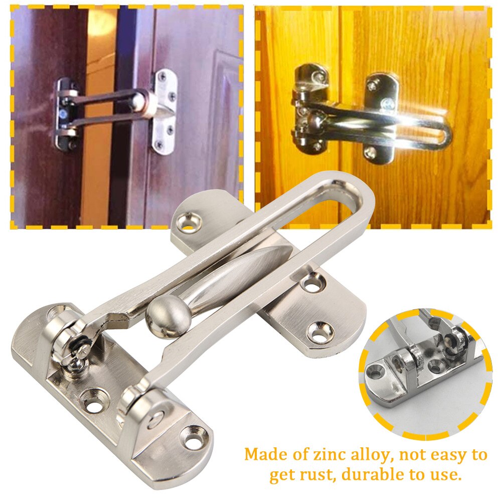 Anti Theft Zinc Alloy Security Lock Window Cabinet Door Latch Heavy Duty With Screws Home Hotel Easy Install Rustproof Hardware