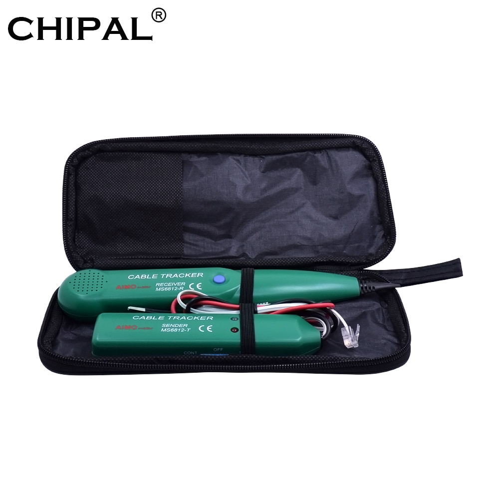 CHIPAL AIMO MS6812 Cable Tester for UTP STP Cat5 Cat5E Cat6 Cat6E RJ45 LAN Network RJ11 Telephone Wire Tracker Diagnose Tone