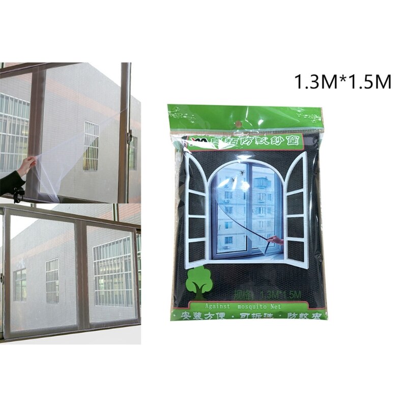 Self-adhesive Window Screen with Strong Snap Button Cuttable Window Screen