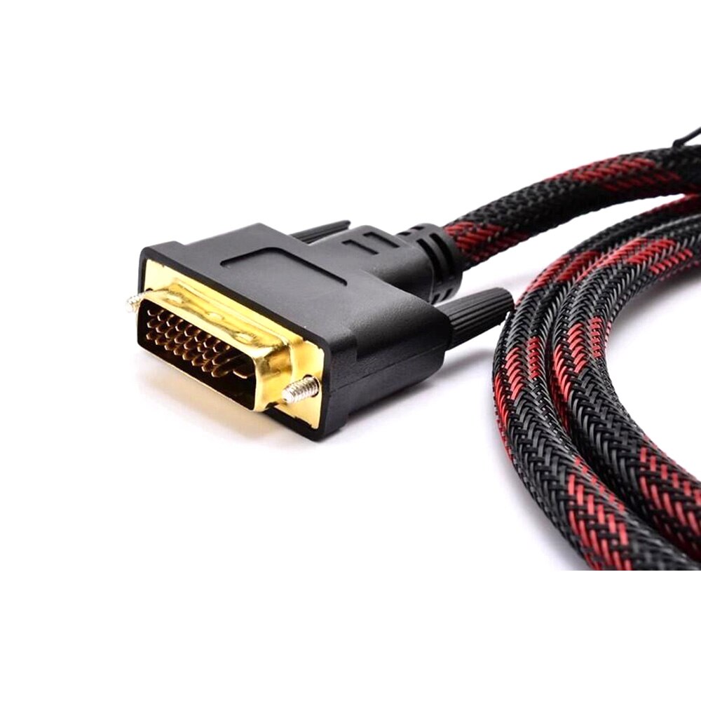 1.5M 1080P DVI Cable DVI to DVI Cable High Speed DVI-D Male to Male Video Cable 24+1 Dual Link PC Computer Adapter Wire Cord