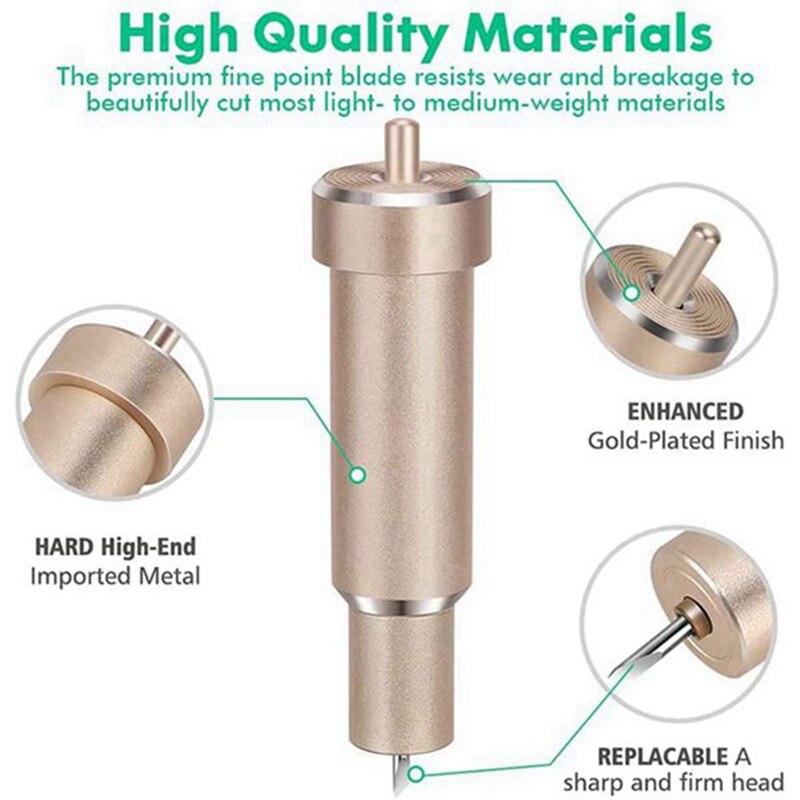 5Pcs Premium Fine Point Cutting Blade Vinyl Replacement Plotter Knives for Cricut Maker +1Pc Holder for Cricut Maker