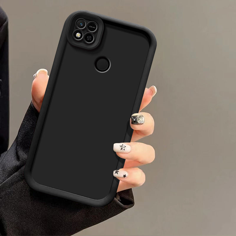 Schutzhülle für xiaomi redmi 9c 9c nfc-abdeckung 10c matte, stoßfeste, weiche schutzhülle für redmi 10a: Schwarz / Redmi 10c