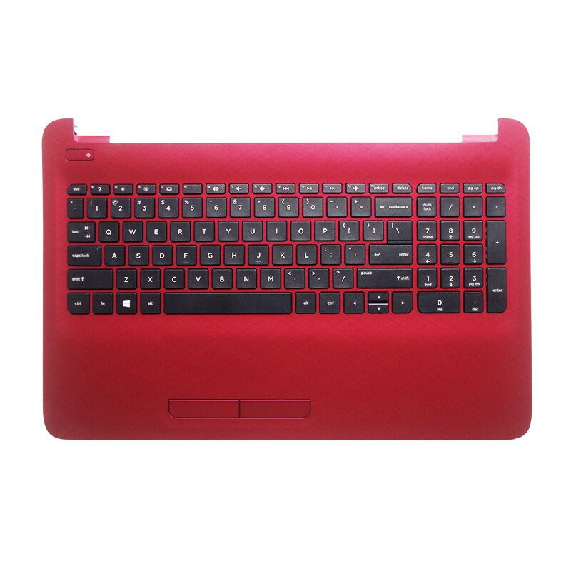 Laptop Topcase Palmrest Upper Cover Keyboard housing For hp 15-AC 15-BA 15-BN 15-AY 15-AF TPN-C125 C126: Red