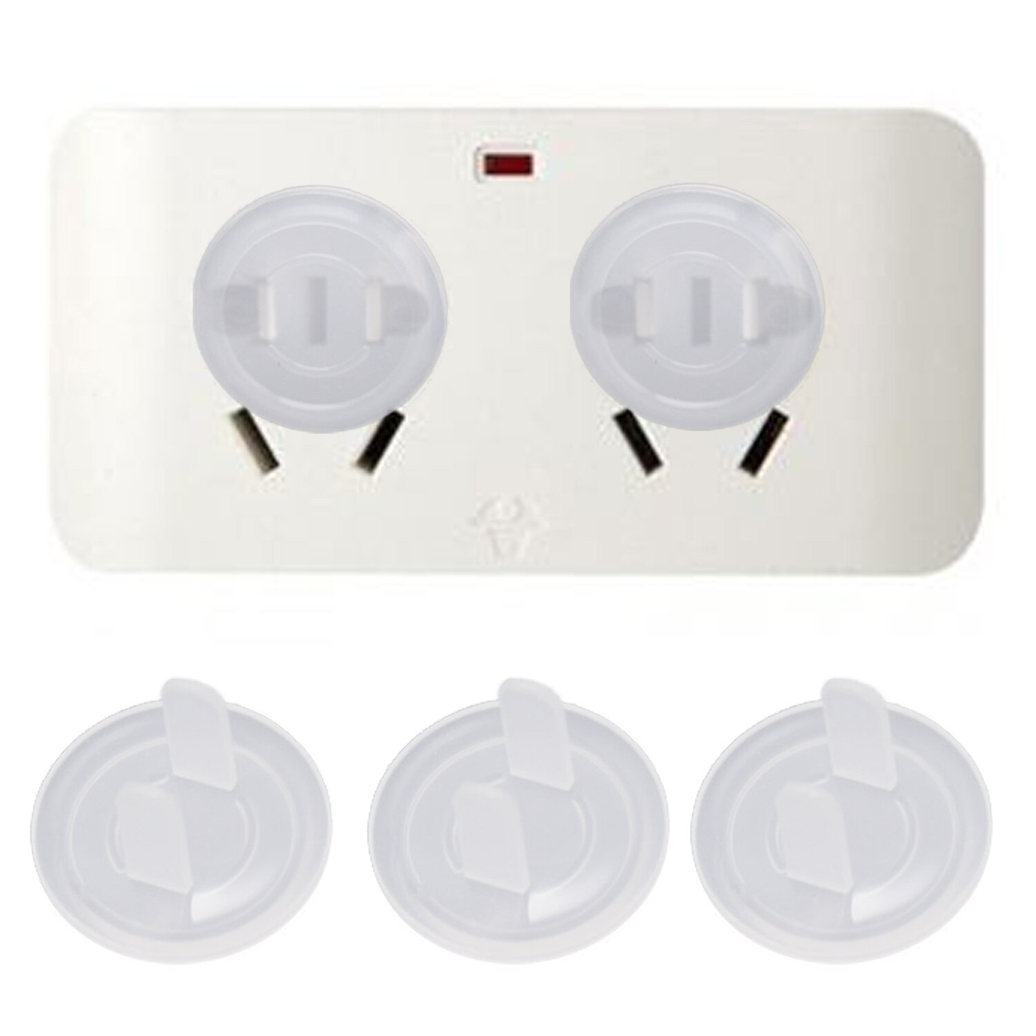 10 PCS Baby Elektrische Veiligheid Transparante Elektrische Socket Stekkers Security Cover Anti-elektrische Schok Beschermkap US Plug