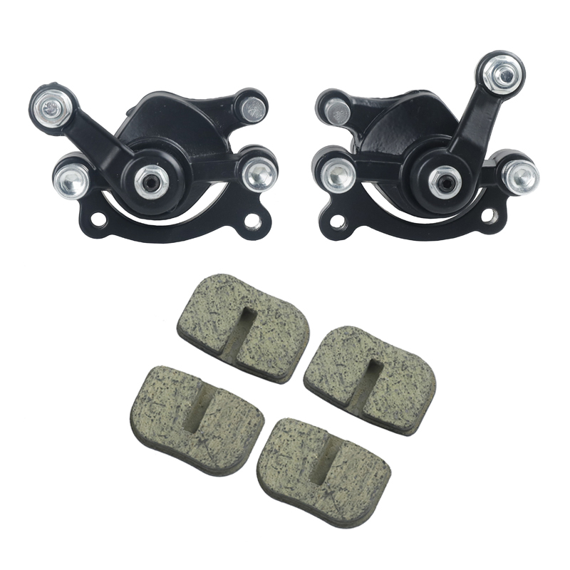 Främre bakre skivbromsok med belägg för 2- -takts 43cc 47cc 49cc kinesisk minimoto barn atv fyrhjuling dirt pocket bike bensinscooter: Blå