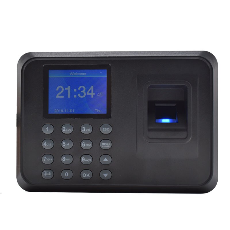 Hotsale 1000users 2.4 inch TFT Screen fingerprint time attendance Employee Biometric Time Recorder With U-disk