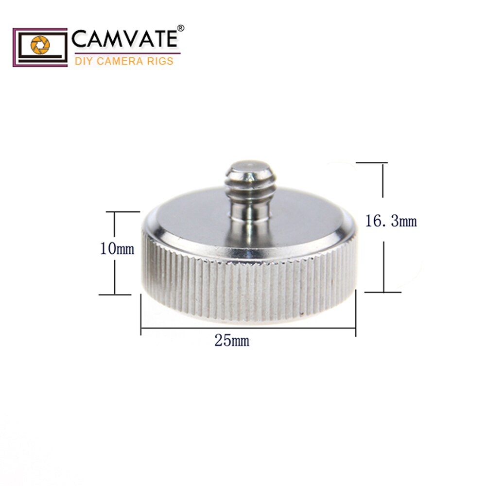 CAMVATE 2x Tripod Thread Adapter w/ 1/4" Male to 3/8" Female for DSLR Tripod Monopod Head C1043 camera photography accessories