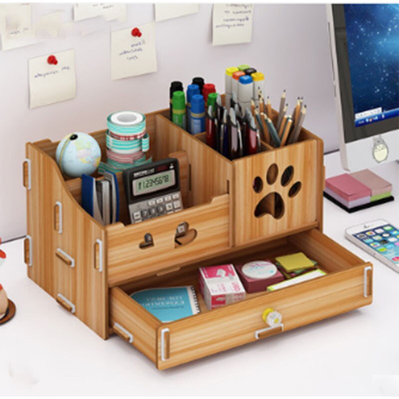 Pen holder storage box desktop decoration simple office supplies pen barrel stationery storage desk storage box: 2