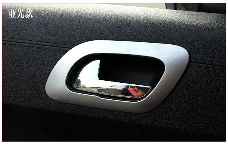 Car accessories ABS Chrome Trim interior handle cover decoration For Peugeot 3008