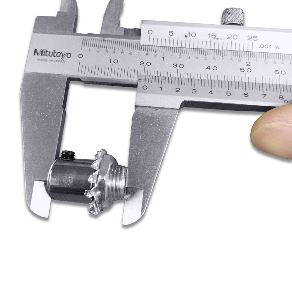 5pcs D12*H12mm M10 Threaded Wire Lock Chandelier Ceiling Plate Lock Buckle Cable Grips Cable Connectors With M4 Clear Screw