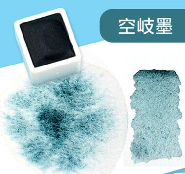 Super Vision Gelaagde Kleur Aquarel Pigment Water Kleur Verf Half Pan Voor Schilderij Tekening: 1 Color