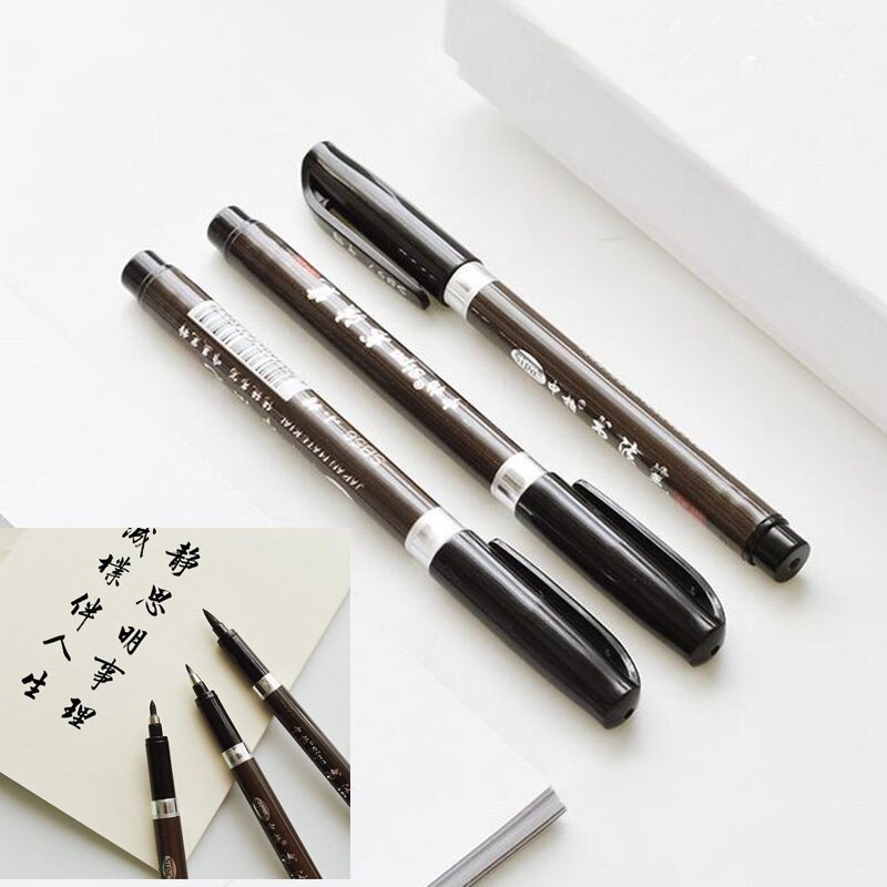 3 Stuks/set Van Chinese Kalligrafieborstel Kantoor Art Marker Pen Creatief Schrijven Levert