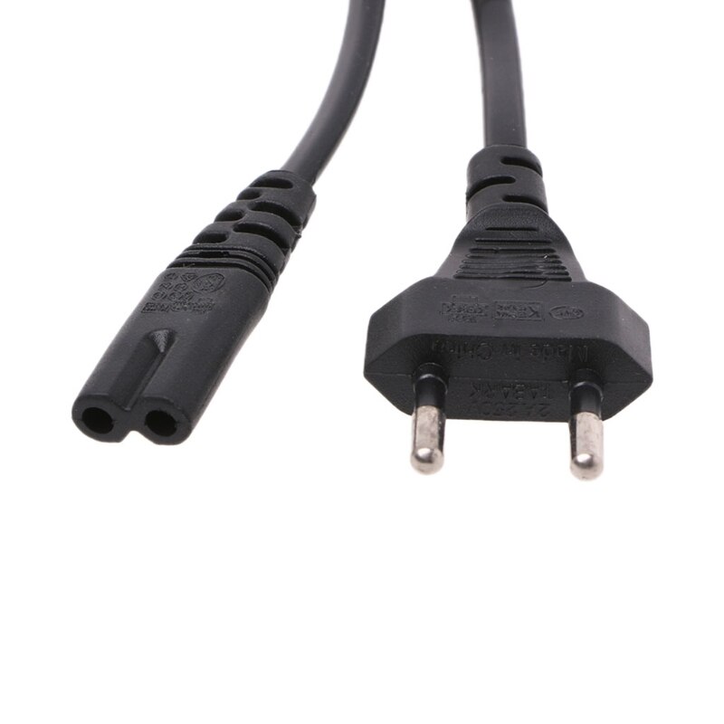2-Prong Pin AC EU Netzteil Kabel Blei Draht Power Kabel Für Desktop Laptop