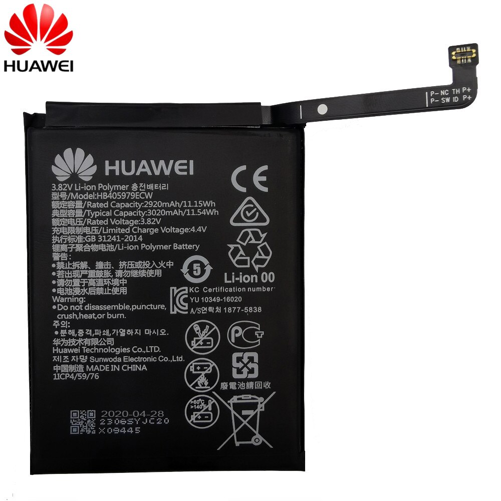 Original 3020mAh HB405979ECW Battery For Huawei Nova CAZ-AL10 TL00 CAN L01 CAN-L02 L12 Enjoy 6S Honor 6C Y5 p9 lite mini