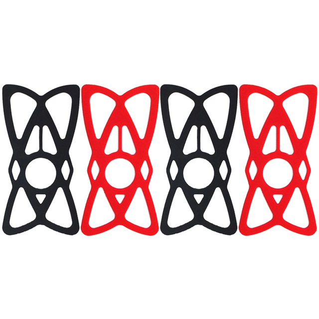 Motorfiets Fiets Telefoon Houder Elastische Siliconen X Web Grip Telefoon Mount Band Elastische Rubber Fietsen Navigatie Telefoon Vaste Band: Roze