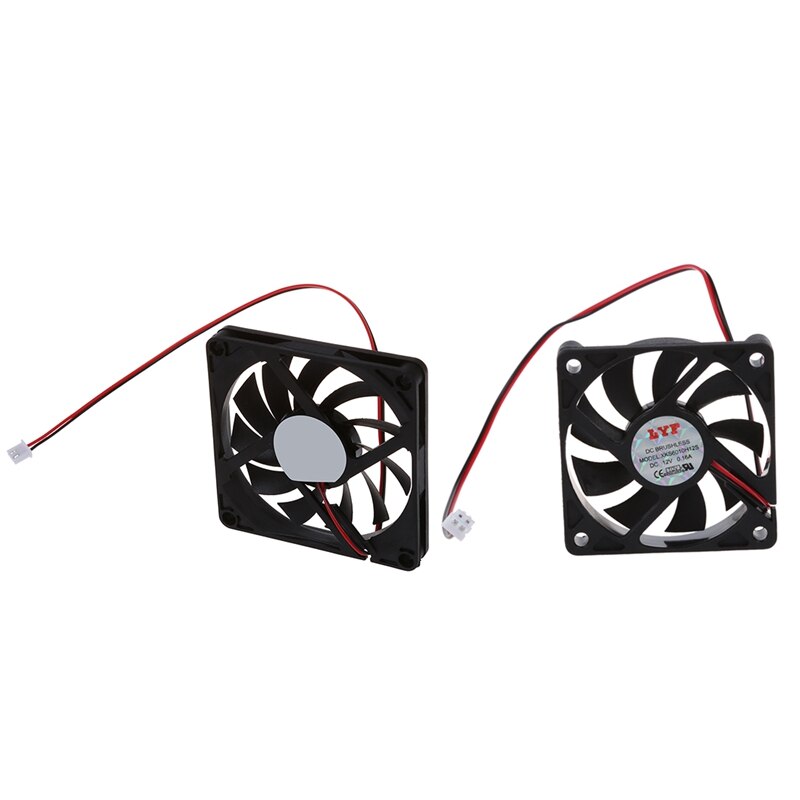 Desktop-pc-gehäuse  dc 12v 0.16a 60mm 2- pin-lüfteranschluss &amp; 80mm 2- pin-anschluss für cpu-kühlerradiator im computergehäuse