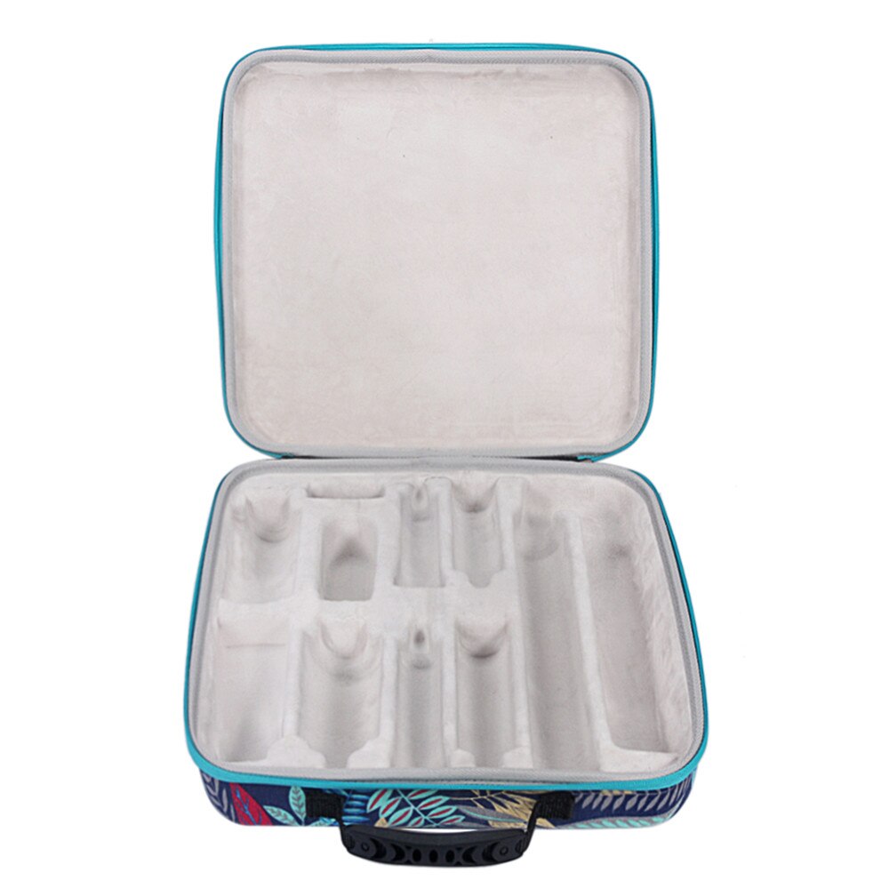 Portable Hair Dryer Curling Stick Storage Bag Large Capacity Pouch Storage Box for Dyson Airwrap Complete Hair Curler: Blue