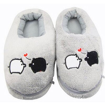 1 Paar Soft Elektrische Verwarming Slipper Praktische Veilig En Betrouwbaar Pluche Usb Foot Warmer Schoenen Leuke Konijnen Kerstcadeau