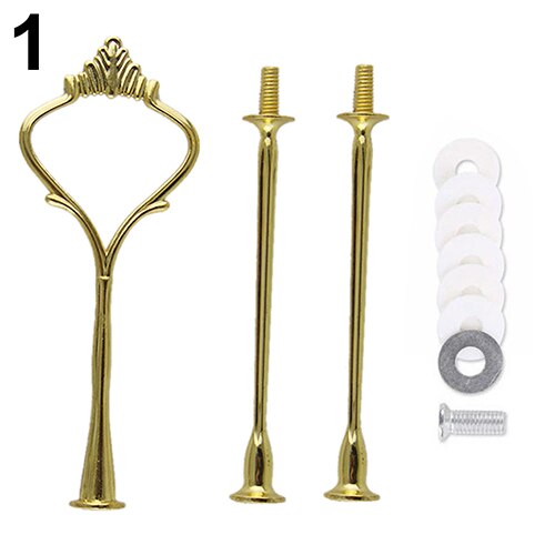 1 Set 2 or 3 Tiers Sweets Candy Cupcake Tray Wedding Party Cake Display Stand: Gold