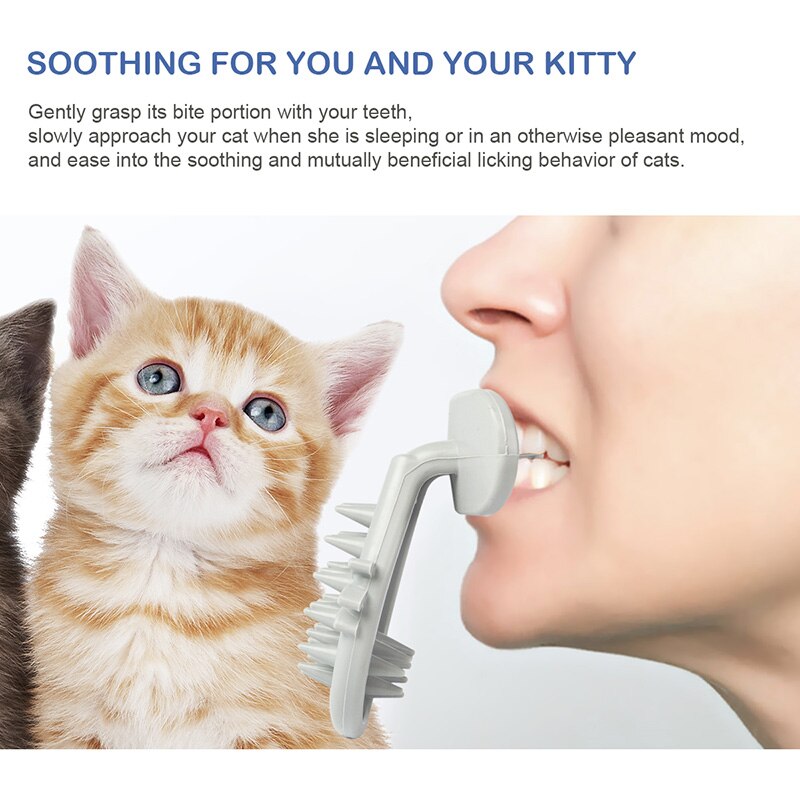Nouvellement langue chat brosse griffoir amusant nouveauté doux accessoires pour chaton TE889