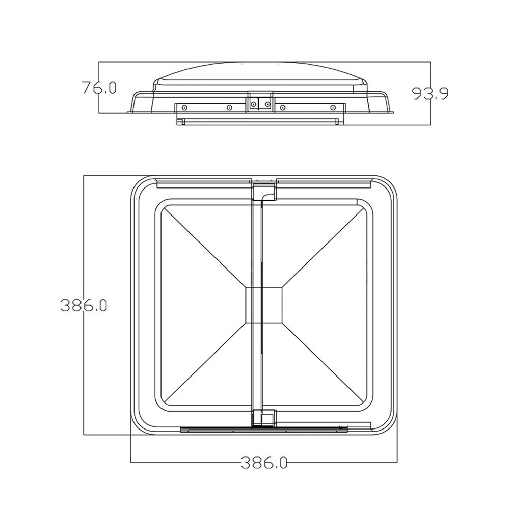 Rv Dak Vent Deksel Deksel Dakraam Uv-Bestendig Camper Ventilatie Kap Import En Export Ventilatie Kap