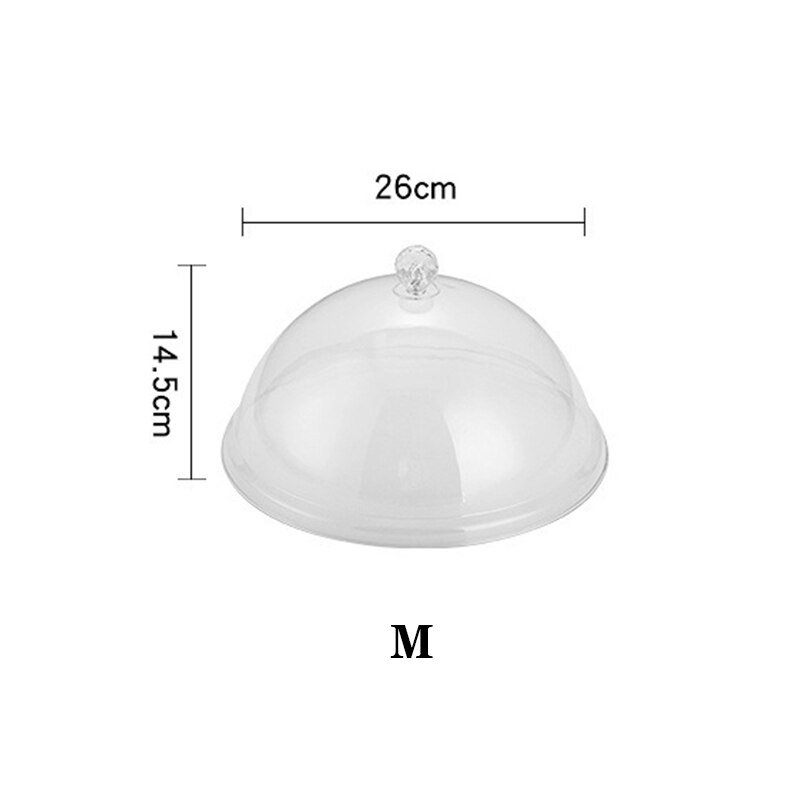 Pc Acryl Transparant Voedsel Stofkap Cirkel Plastic Groente Cover Taart Deksel Fruitschaal Cover Snack Cover Kan Gai: B